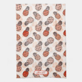 ラブリーパイナップルオレンジカラーナナ キッチンタオル (縦)