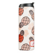 ラブリーパイナップルオレンジ色の文字プレイスメン タンブラー (回転左)