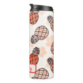 ラブリーパイナップルオレンジ色の文字プレイスメン タンブラー (回転右)