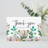 ラブリーパステルウォーターカラー開花 サンキューカード (スタンド正面)