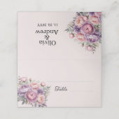 ラブリーパステルフローラテーブルテントカード プレイスカード (外部開封)