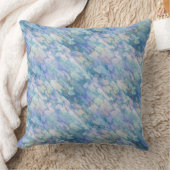 ラブリーパステルブルー&パープルピローカバー クッション (ブランケット)