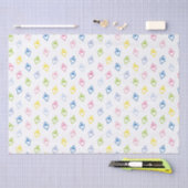 ラブリーパターンカロロームバスダイヤモンドの形状 薄葉紙 (クラフト)