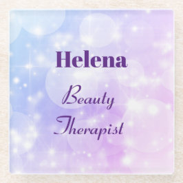 ラブリーパーソナライズされた美しいセラピストデザイン ガラスコースター