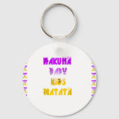 ラブリーパープルとイエローハクナマタタベビーキッズG キーホルダー (正面)