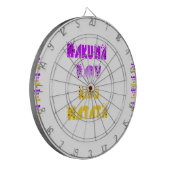 ラブリーパープルとイエローハクナマタタベビーキッズG ダーツボード (正面左)