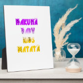 ラブリーパープルとイエローハクナマタタベビーキッズG フォトプラーク (側面)