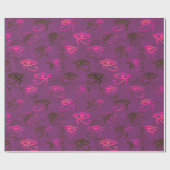 ラブリーパープルアイオブホルスラッピング紙 ラッピングペーパー (フラット)