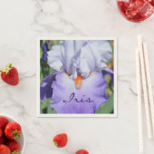 ラブリーパープルアイリス スタンダードカクテルナプキン (インサイチュ)