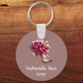 ラブリーパープルハイヒールファッショニスタ キーホルダー (正面)