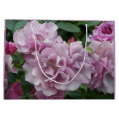 ラブリーパープルバラフローラ ラージペーパーバッグ (裏面)