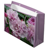 ラブリーパープルバラフローラ ラージペーパーバッグ (正面アングル)