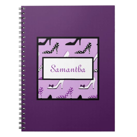 ラブリーパープルヒール ノートブック (正面)