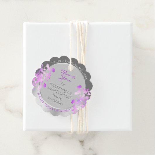 ラブリーパープルフローラ製品の供給シルバーグレー フェイバータグ (インサイチュ)