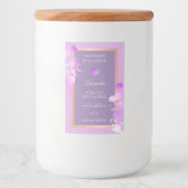 ラブリーパープルフローラ製品の包装ラベルと フードラベル (正面)