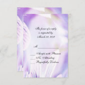 ラブリーパープルフローラ 出欠カード (正面/裏面)