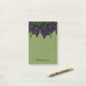 ラブリーパープルブドウ |パーソナライズされた | ポストイット (デスク上)