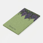 ラブリーパープルブドウ |パーソナライズされた | ポストイット (アングル)