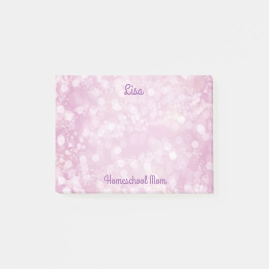 ラブリーパープル《写真》ぼけ味 ポストイット (正面)