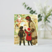 ラブリービンテージクリスマスイラストレーション シーズンポストカード (スタンド正面)