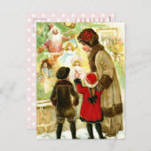 ラブリービンテージクリスマスイラストレーション シーズンポストカード (正面/裏面)