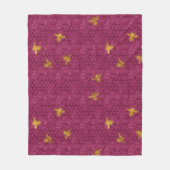 ラブリービーシリーズデザイン16 フリースブランケット (正面)