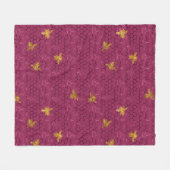 ラブリービーシリーズデザイン16 フリースブランケット (正面(横))