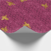 ラブリービーシリーズデザイン16 ラッピングペーパー (角)