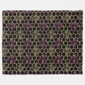 ラブリービーシリーズデザイン18 フリースブランケット (正面(横))