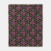 ラブリービーシリーズデザイン19 フリースブランケット (正面)