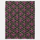 ラブリービーシリーズデザイン19 フリースブランケット (正面)