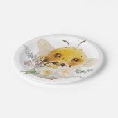 ラブリービー7インチ紙プレート ペーパープレート (アングル)