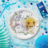 ラブリービー9インチ紙プレート ペーパープレート (パーティー)