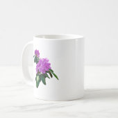 ラブリーピンクのシャクナゲ コーヒーマグカップ (正面左)