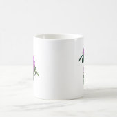ラブリーピンクのシャクナゲ コーヒーマグカップ (中央)