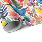 ラブリーピンクの花のラッピング紙 ラッピングペーパー (ロールコーナー)