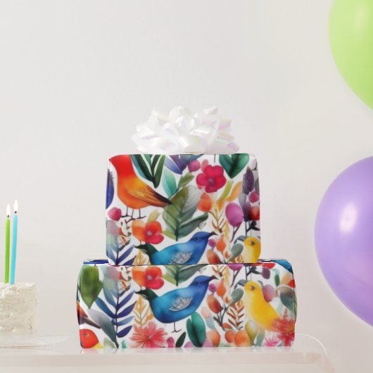 ラブリーピンクの花のラッピング紙 ラッピングペーパー (パーティーギフト)