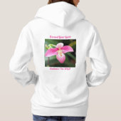 ラブリーピンクオーキッド パーカ (裏面)