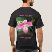 ラブリーピンクオーキッド Tシャツ (裏面)