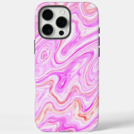 ラブリーピンクカラフル抽象芸術大理石テクスチャ iPhone 16 PRO MAXケース