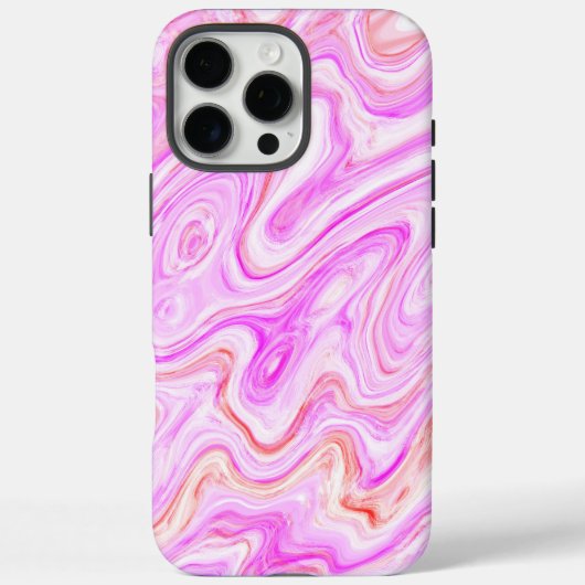 ラブリーピンクカラフル抽象芸術大理石テクスチャ Case-Mate iPhoneケース (裏面)