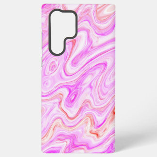 ラブリーピンクカラフル抽象芸術大理石テクスチャ SAMSUNG GALAXY S22 ULTRAケース