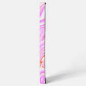 ラブリーピンクカラフル抽象芸術大理石テクスチャ SAMSUNG GALAXYケース (左側面)