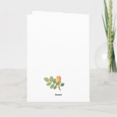 ラブリーピンクコーラルフローラ母の日 カード (裏面)