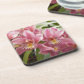 ラブリーピンクシンビジウムオーキズフローラ コースター (左側)