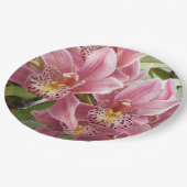 ラブリーピンクシンビジウムオーキズフローラ ペーパープレート (アングル)