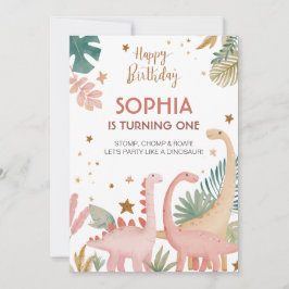 ラブリーピンクディノ 招待状