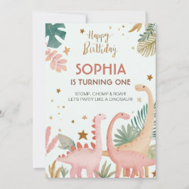 ラブリーピンクディノ 招待状