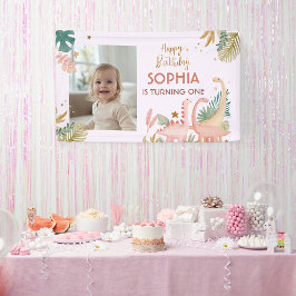 ラブリーピンクディノ 横断幕