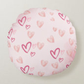 ラブリーピンクハート ラウンドクッション (正面)